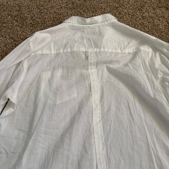 Natural Life || Oversized White Cotton Button Down Shirt Size L/XL - Picture 9 of 12